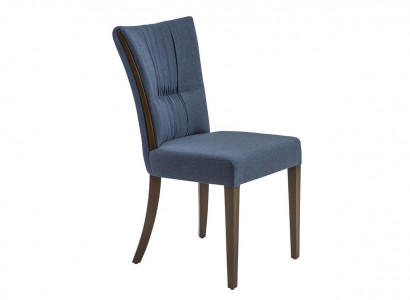 Modern chair blue furniture designer decor luxury dining room upholstered seat
